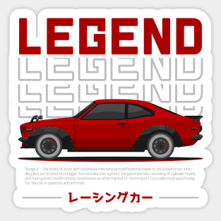 Tuner Red RX3 JDM Sticker